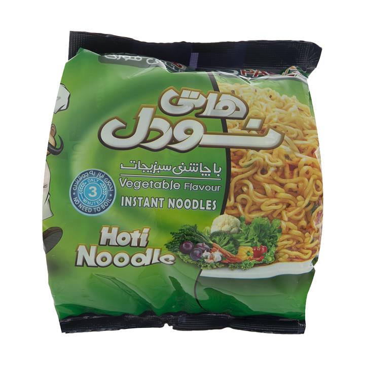 هاتی نودل  هاتی کارا با طعم سبزیجات - 77 گرم بسته 5  عددی